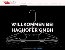 Tablet Screenshot of haghofer-gmbh.at